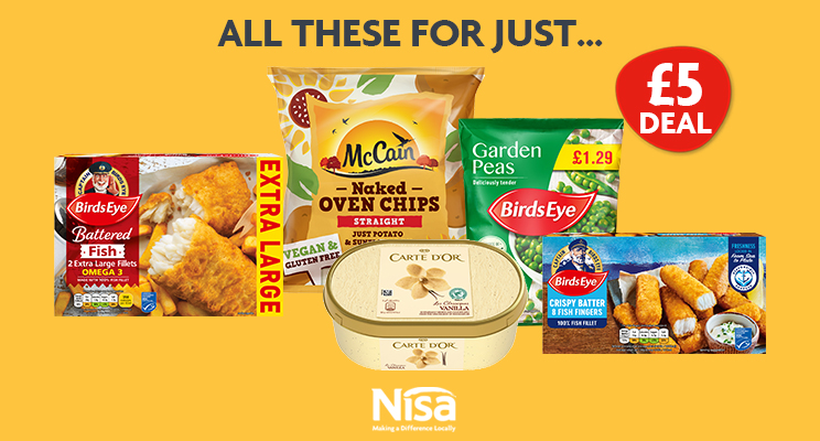 Nisa unveils fiver frozen deal for Fish and Chip day
