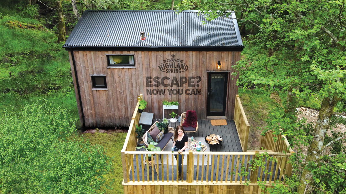 Holiday home on offer to celebrate launch of Highland Spring’s new sparkling water cans