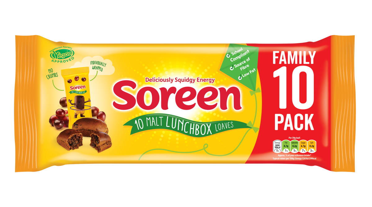 Soreen launches 10-Pack of Malt Lunchbox Loaves