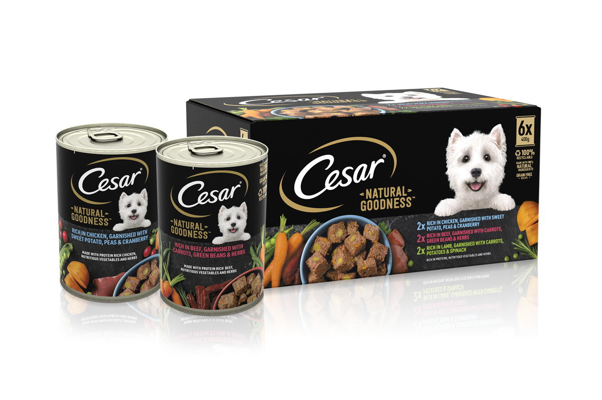 Mars Petcare unveils new ‘Natural Goodness’ range under Cesar brand