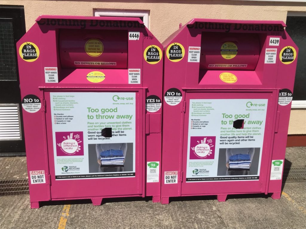Charity clothing banks available to Nisa retailers free of charge