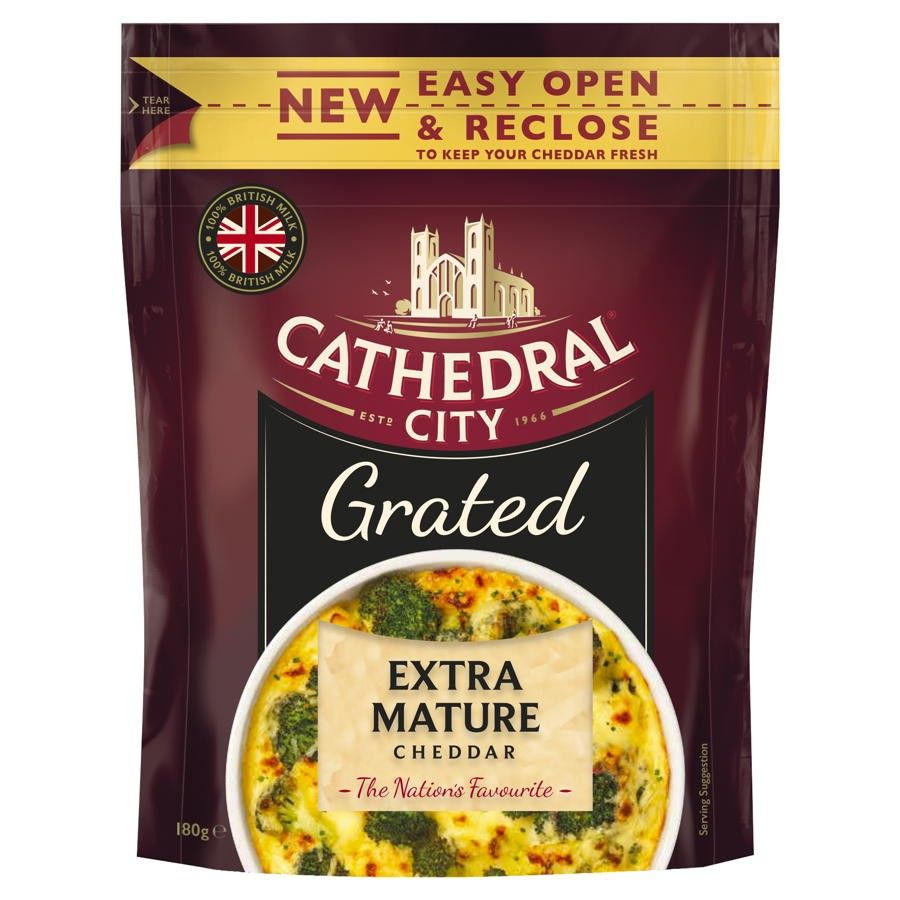 Cathedral City adds Grated Extra Mature line to convenient format range