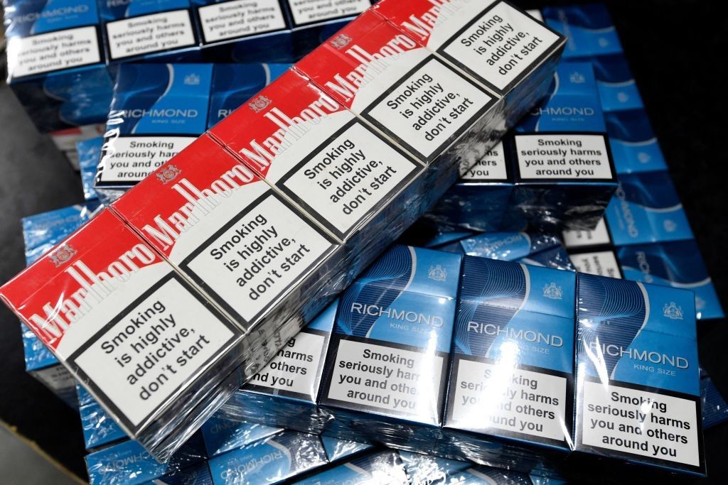 Counterfeit cigarettes with UK health warnings found ready for shipment in Belgium raids