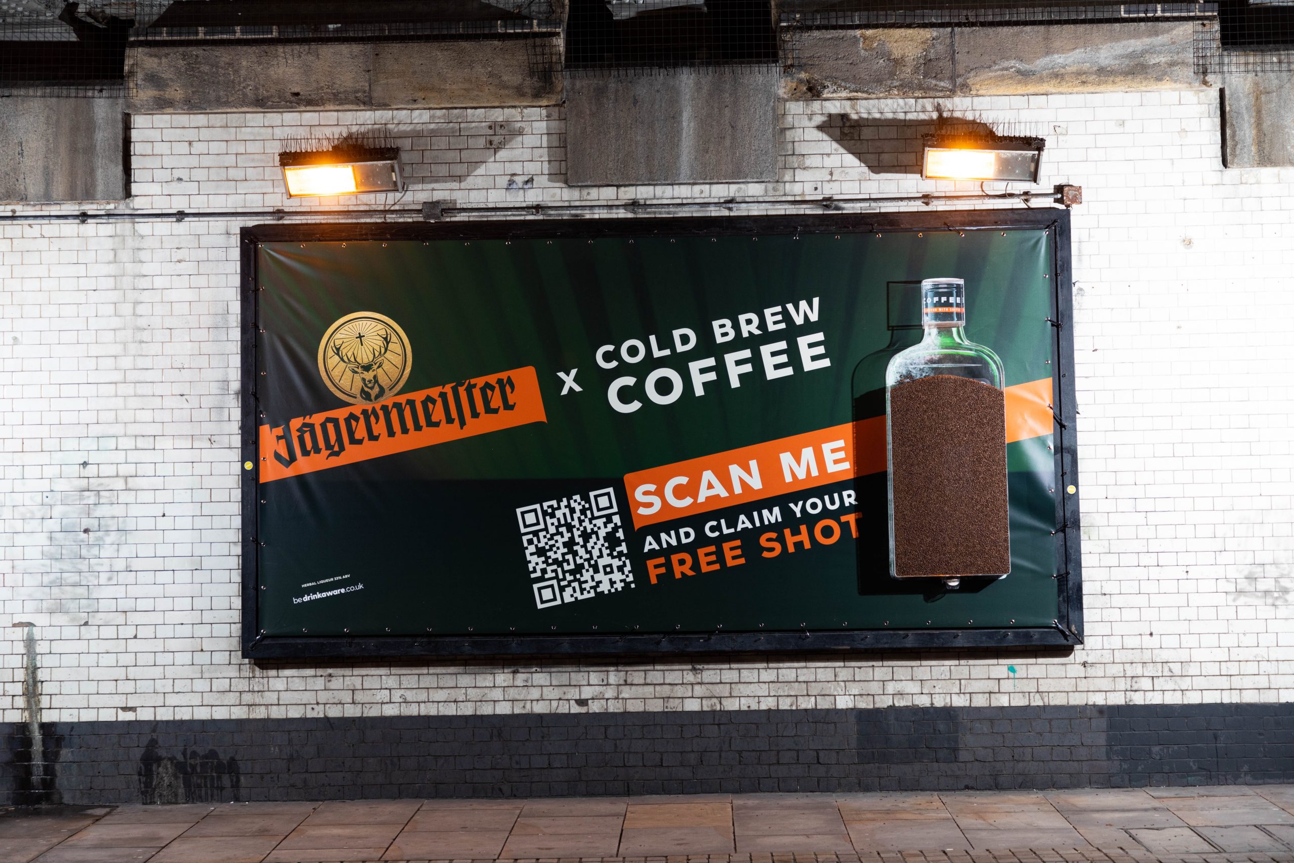Jägermeister open coffee shop and “coffee bean-dispensing billboard”