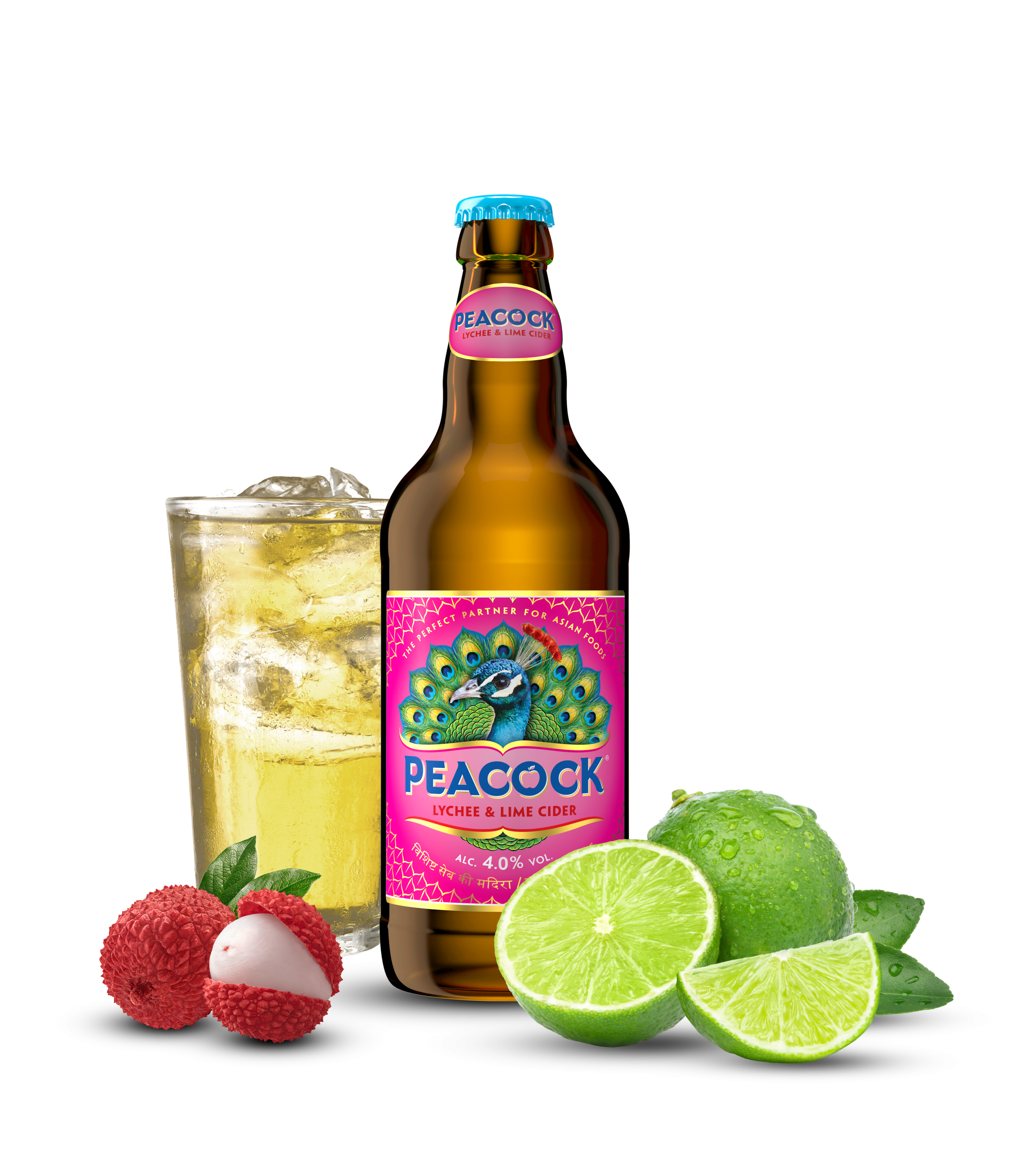 KBE launches new Lychee & Lime flavoured cider for Peacock brand