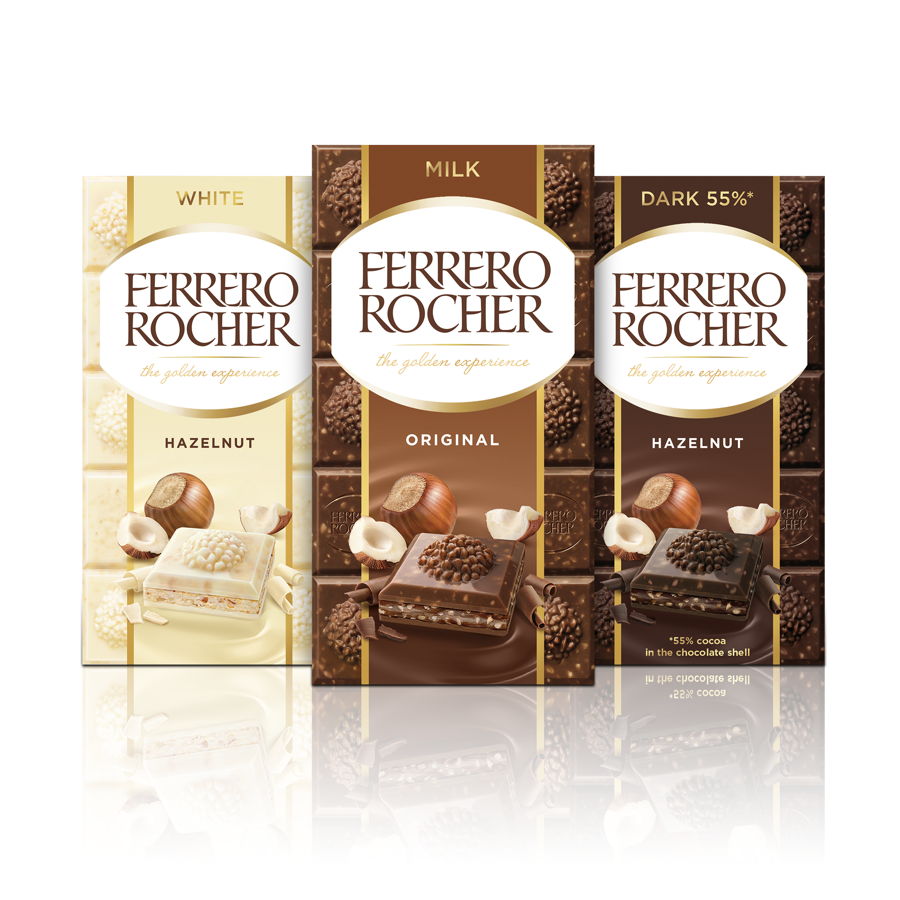 Ferrero Rocher introduces new luxury chocolate tablet bars