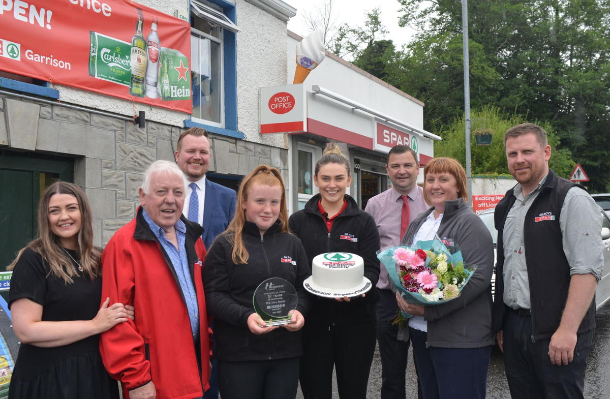Gilroy family toasts 30th anniversary of Spar Garrison by opening new off licence