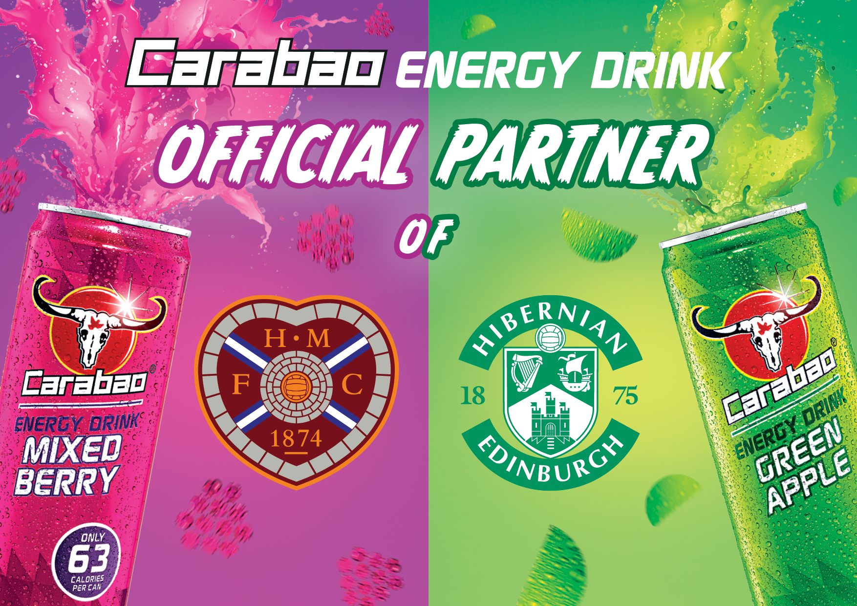 Carabao announces second year sponsorship of Edinburgh soccer rivals