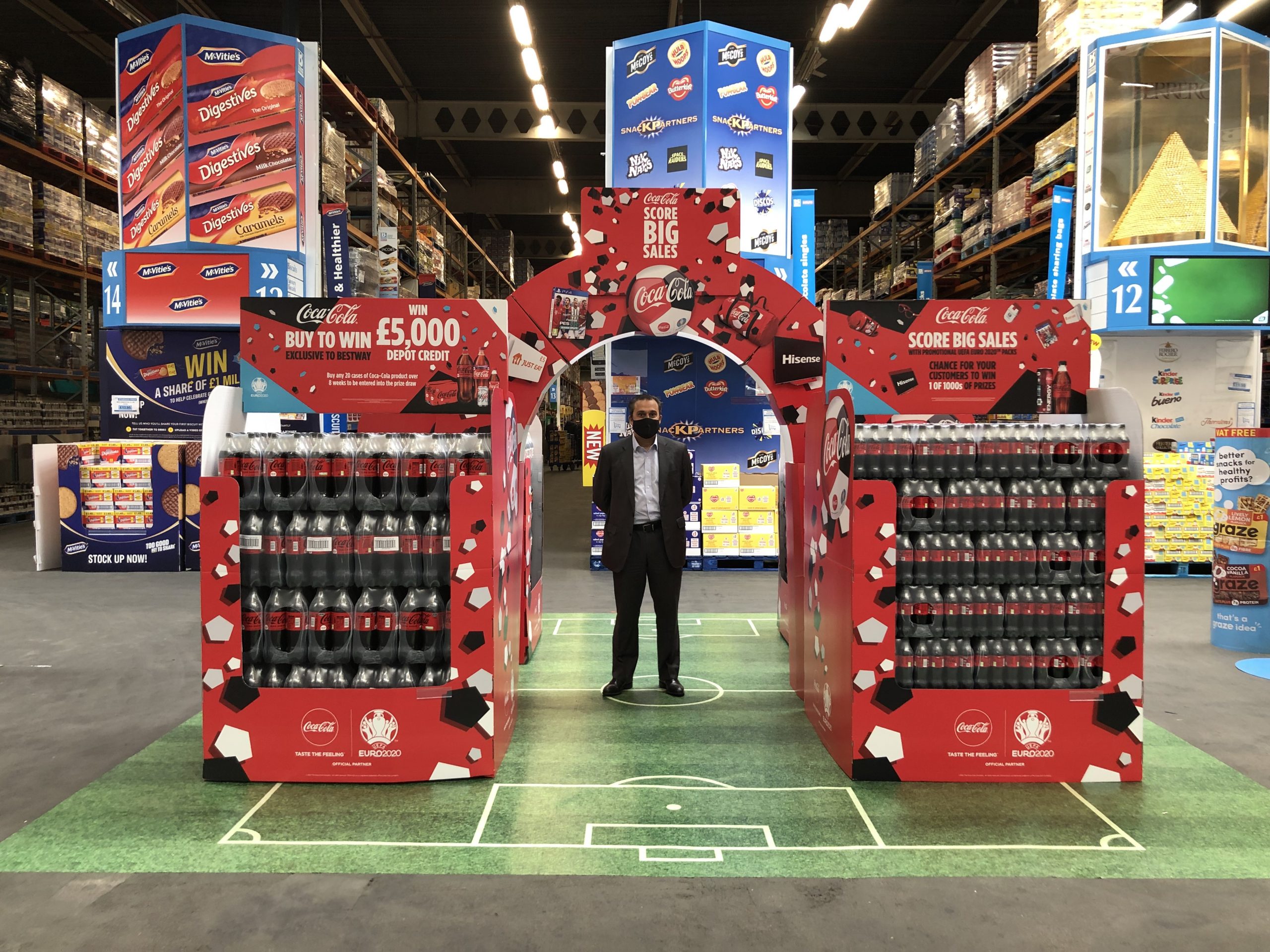 Retailer wins £5000 depot credit in Euros 2020 Coca-Cola-Bestway promotion