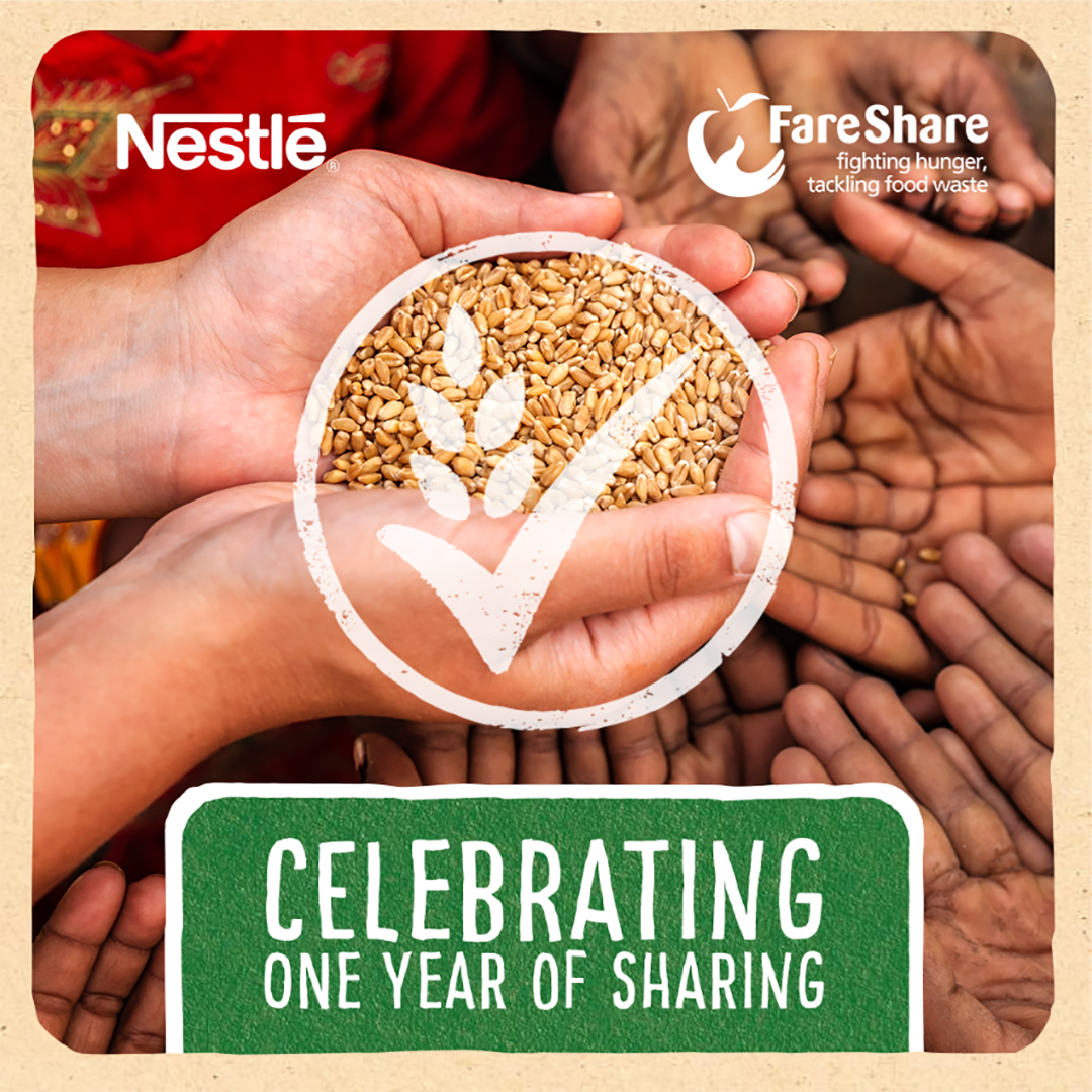 Nestlé Cereals celebrates one year of alliance with food charity FareShare
