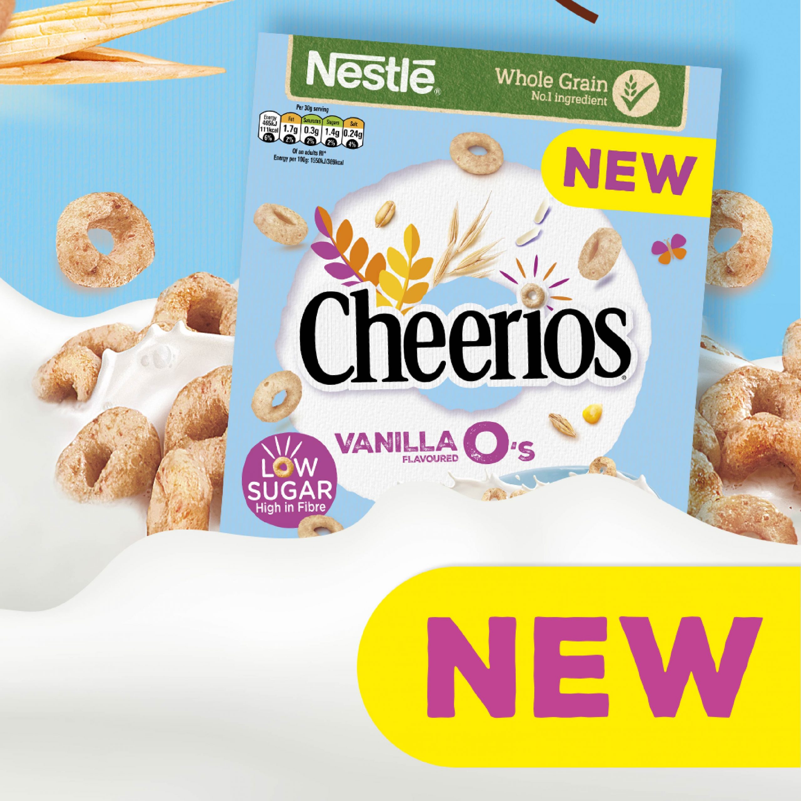 Nestlé Cereals launches new Low Sugar Cheerios Vanilla O’s