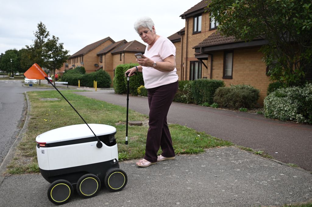 Delivery robots take the strain out of shopping in Milton Keynes
