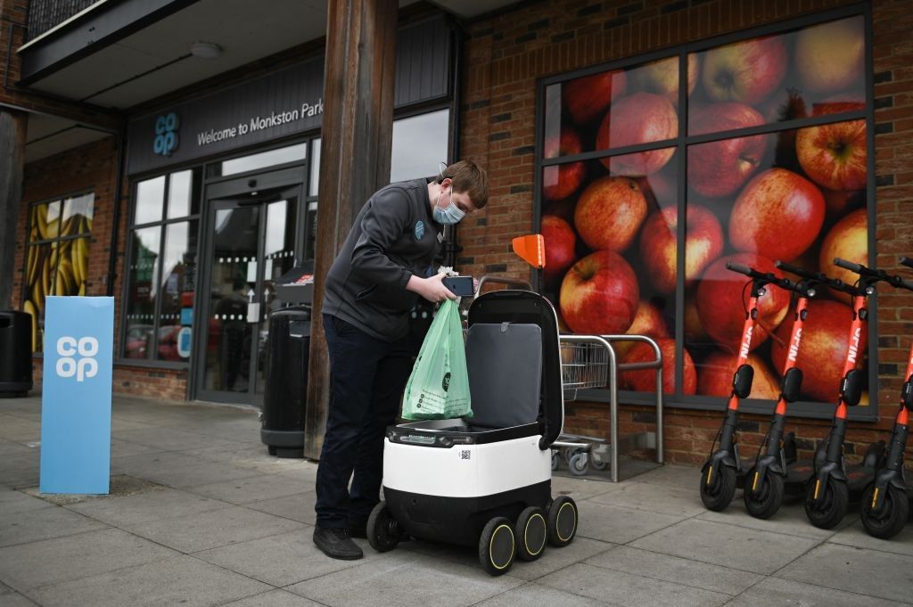 Delivery robots take the strain out of shopping in Milton Keynes