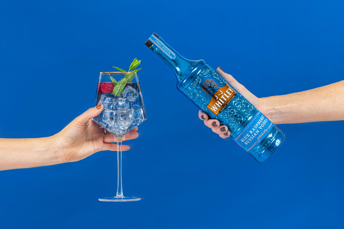 JJ Whitley launches new Blue Raspberry vodka