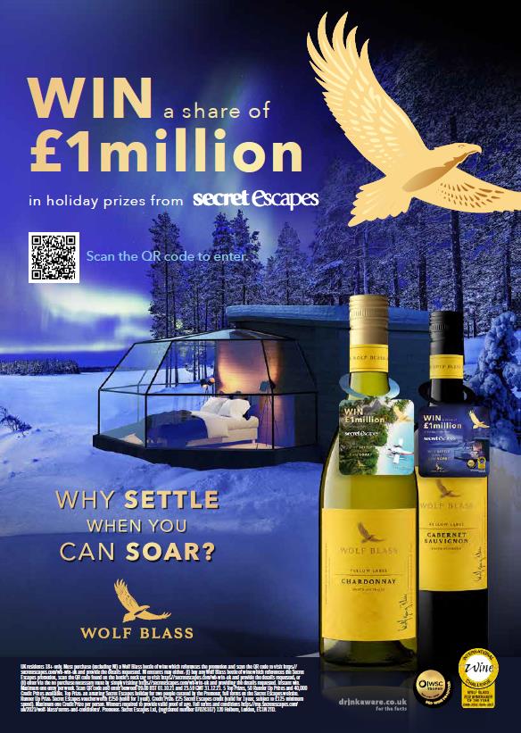 Wine brand Wolf Blass unveils new £1m campaign with luxury travel prizes