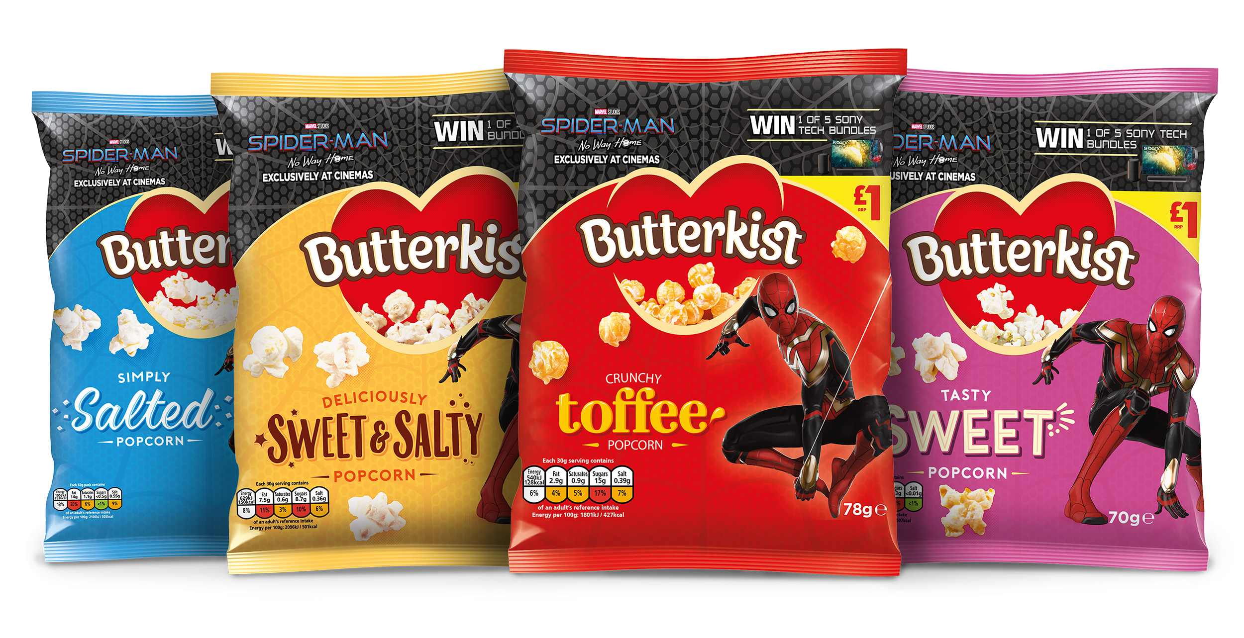 KP Snacks announces Butterkist collaboration upcoming Spider-Man movie