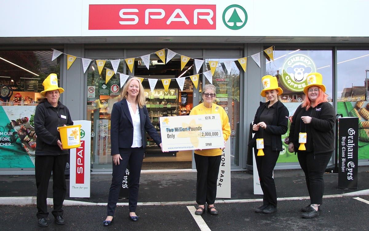 SPAR Marie Curie national £2m Milestone for SPAR Fundraising