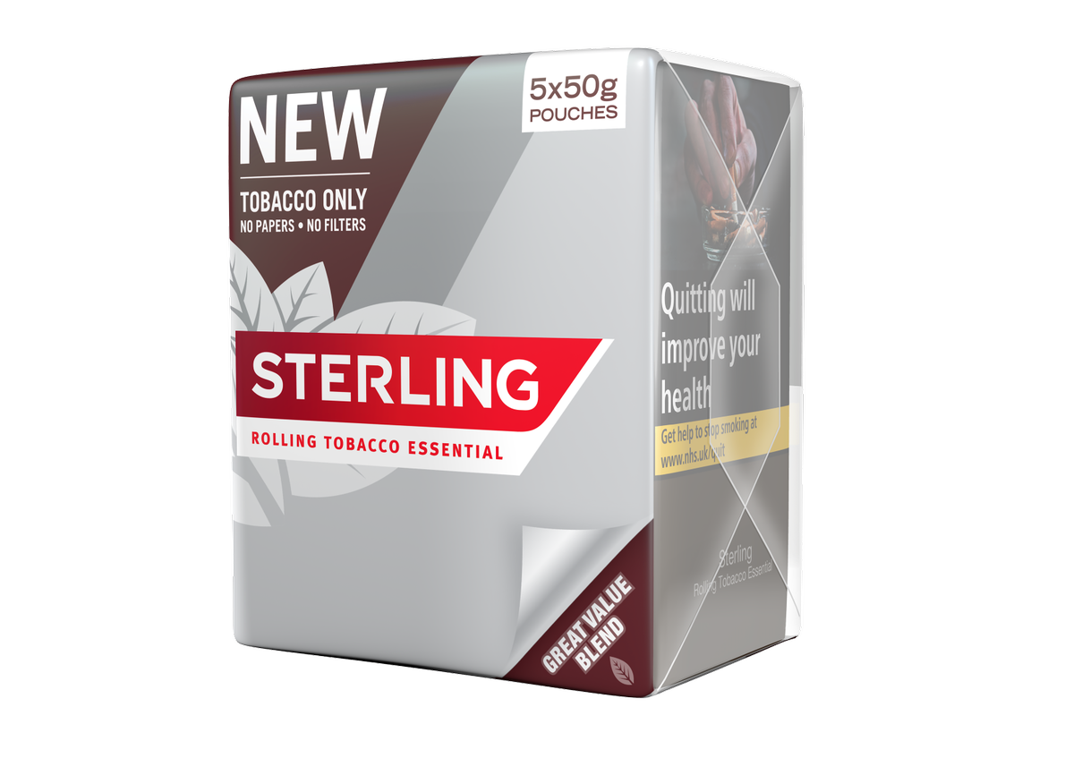 JTI: new value RRP Sterling Essential 50g