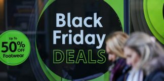 Retail sales jump on Black Friday discounting