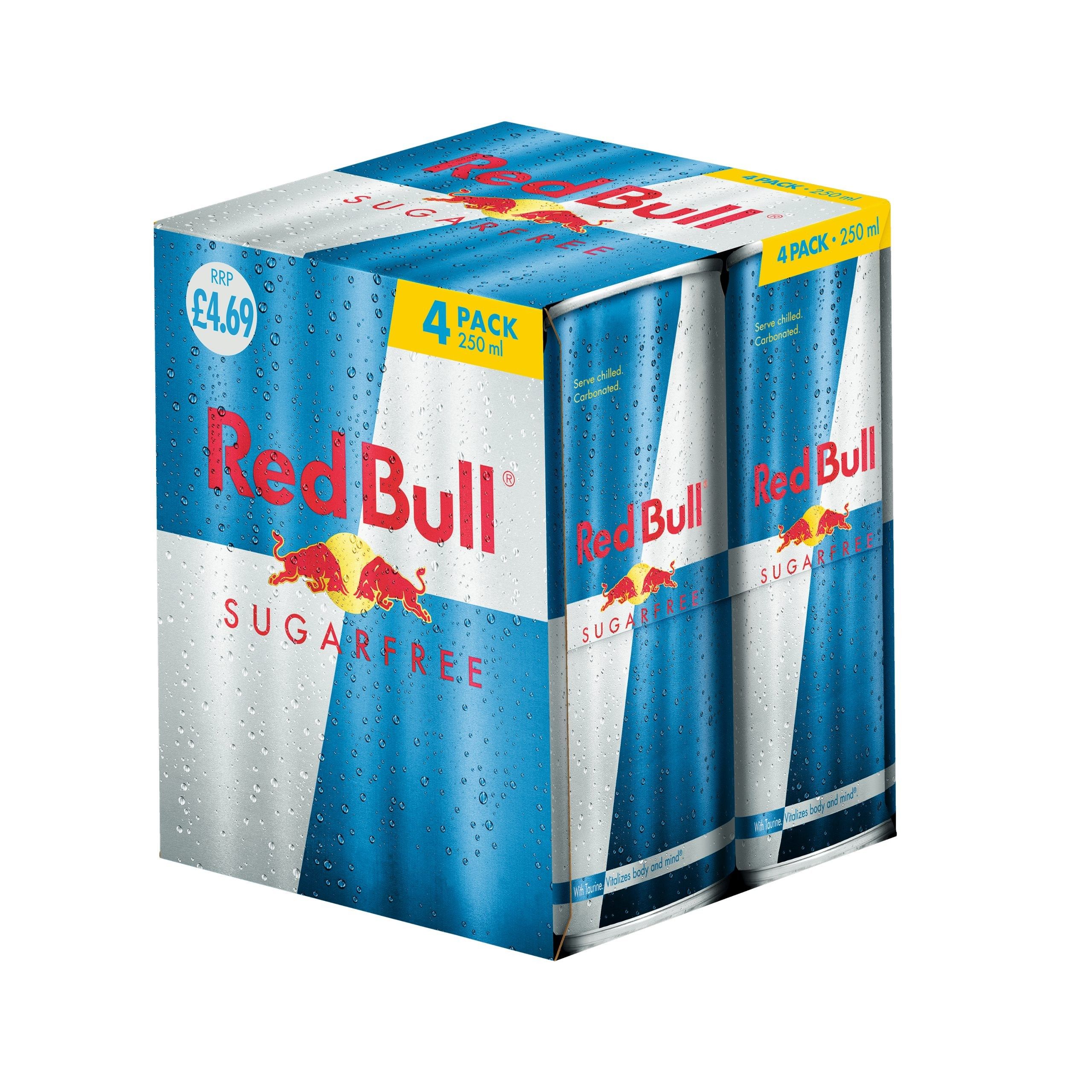 Red Bull new sugar-free 4-can