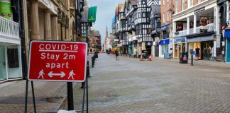 New Covid restrictions and social distancing at shops
