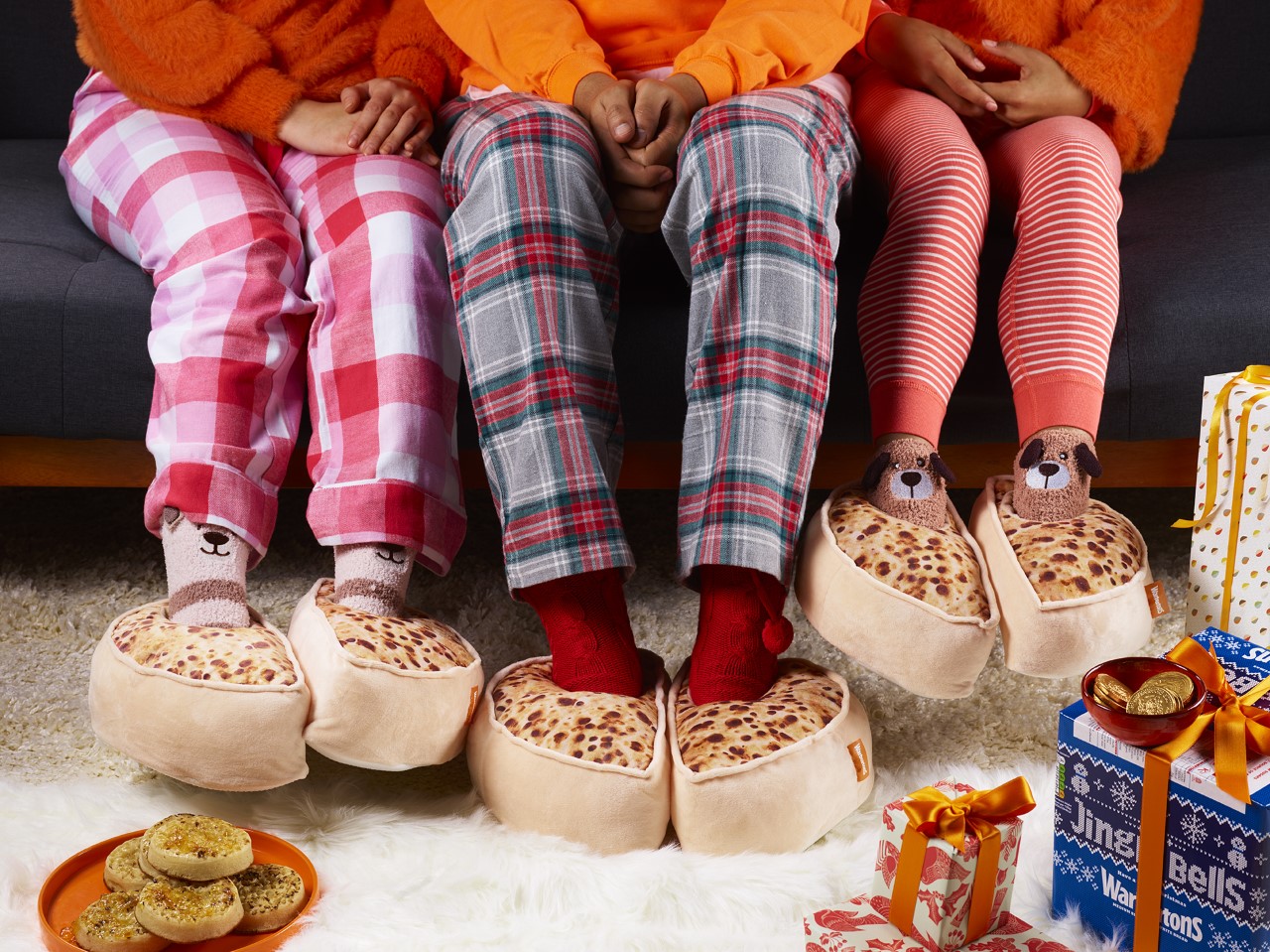 Warburtons’ crumpet slippers return for festive season