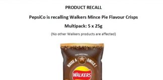 PepsiCo recalls Walkers crisps