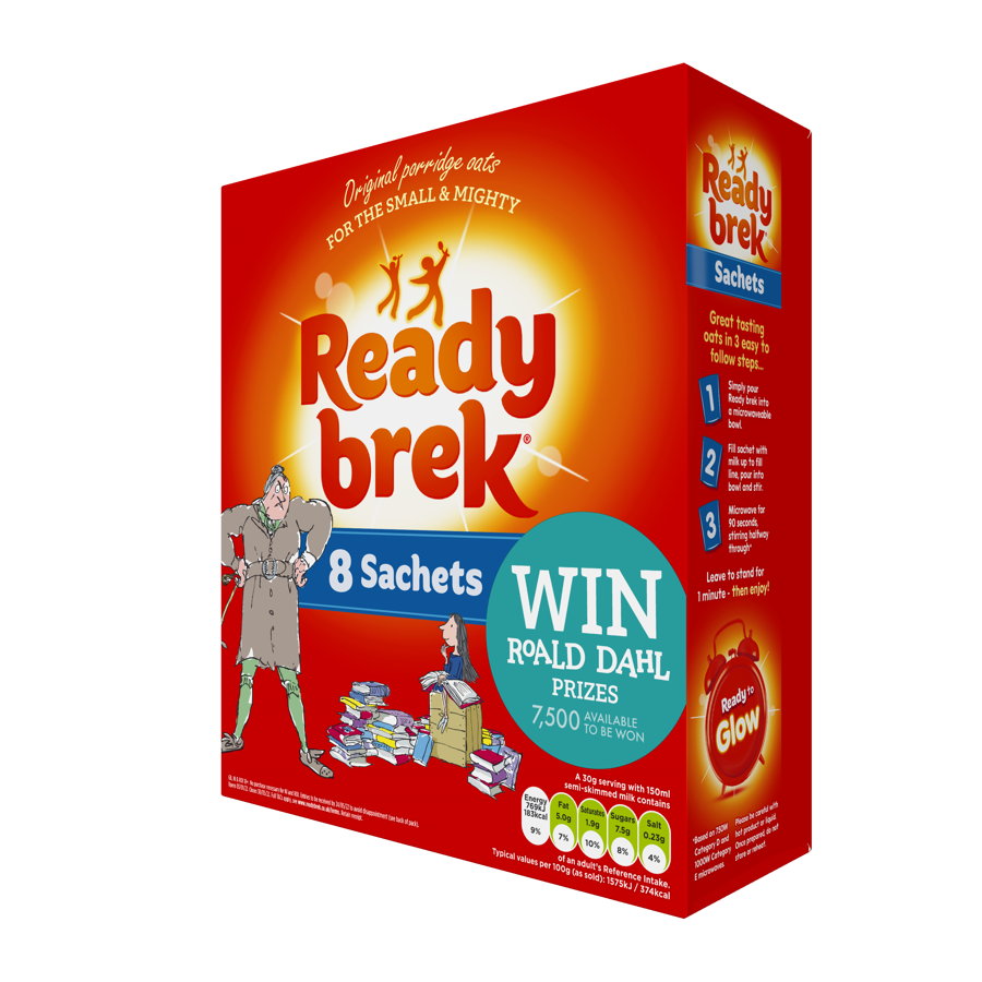 Ready brek unveils limited edition Roald Dahl packs along with new promotion