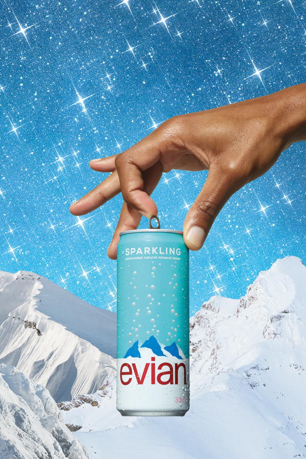 Evian forays into sparkling water category