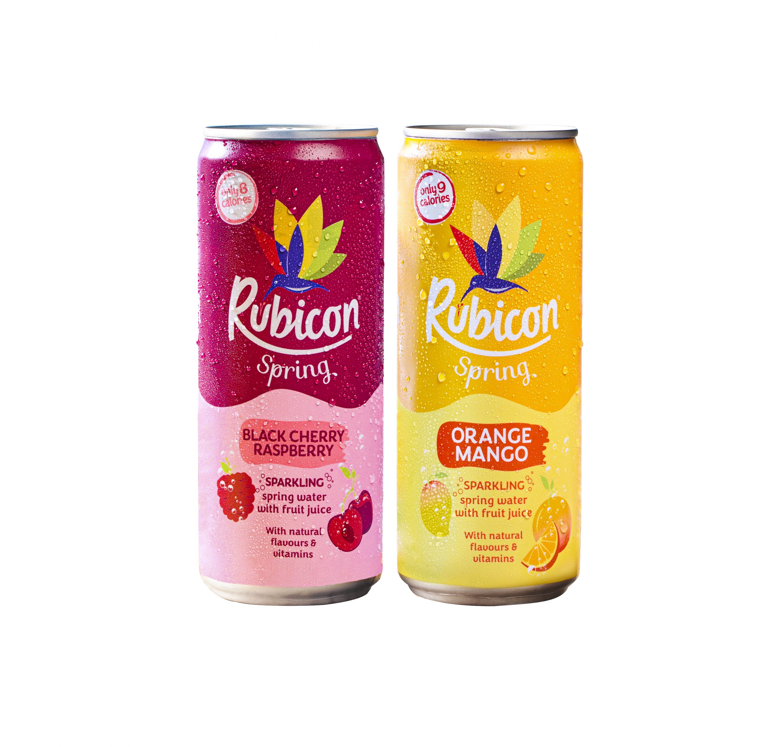 Rubicon Spring launches two new flavours in 330ml cans
