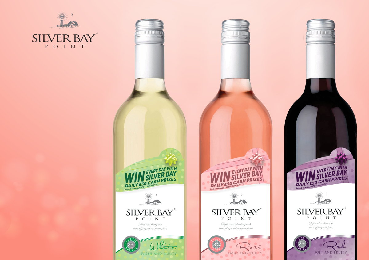 Wine brand Silver Bay Point unveils on pack promotion