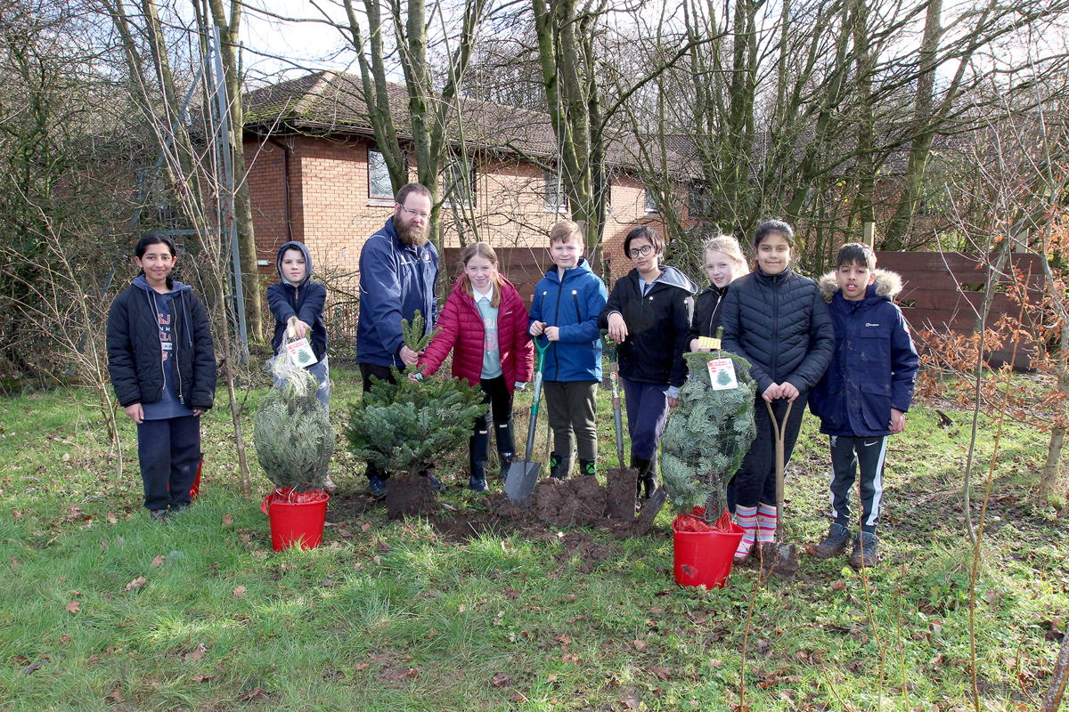 Preston school grows its forest with help from SPAR wholesaler James Hall