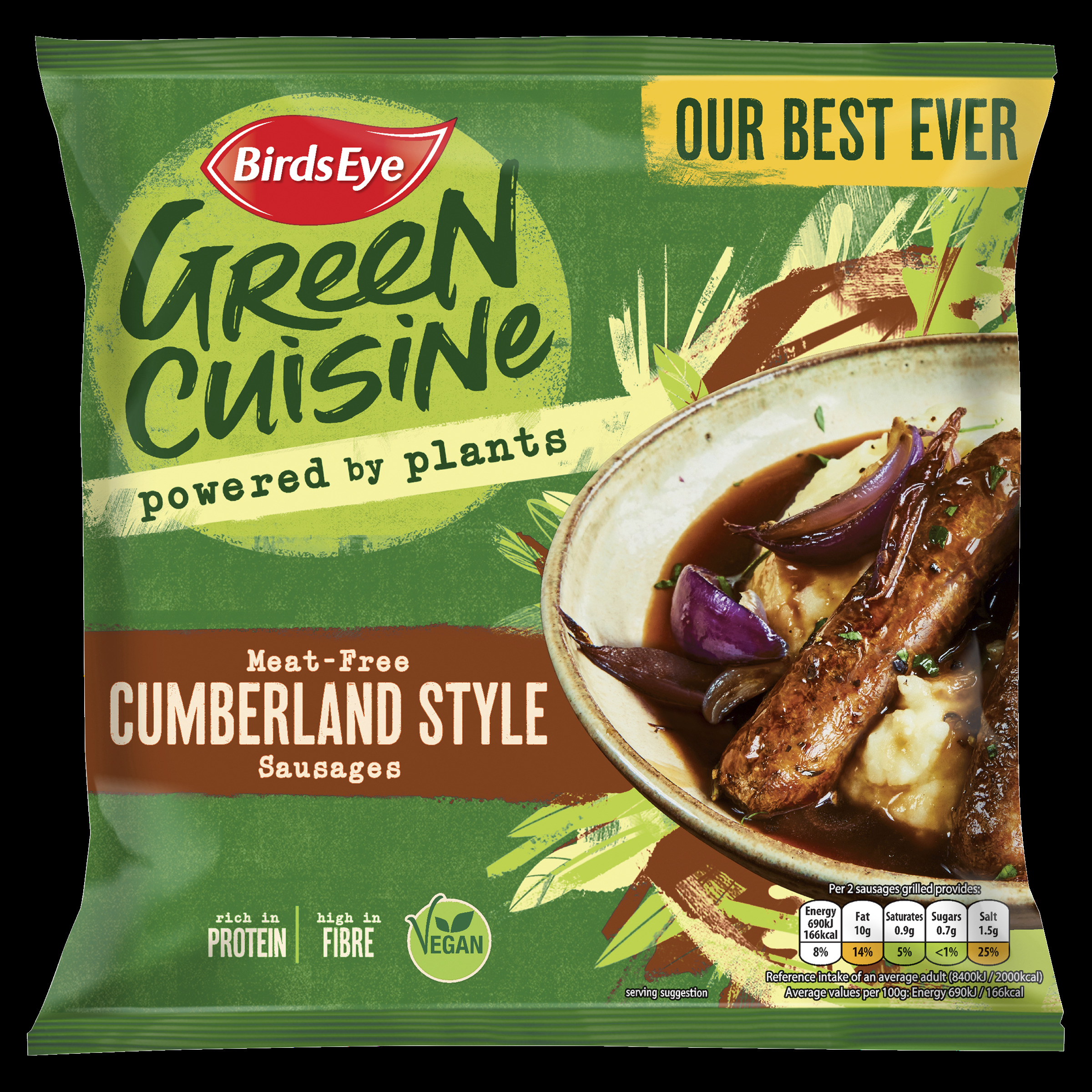 Birds Eye launches improved ‘Cumberland-style’ meat-free sausages