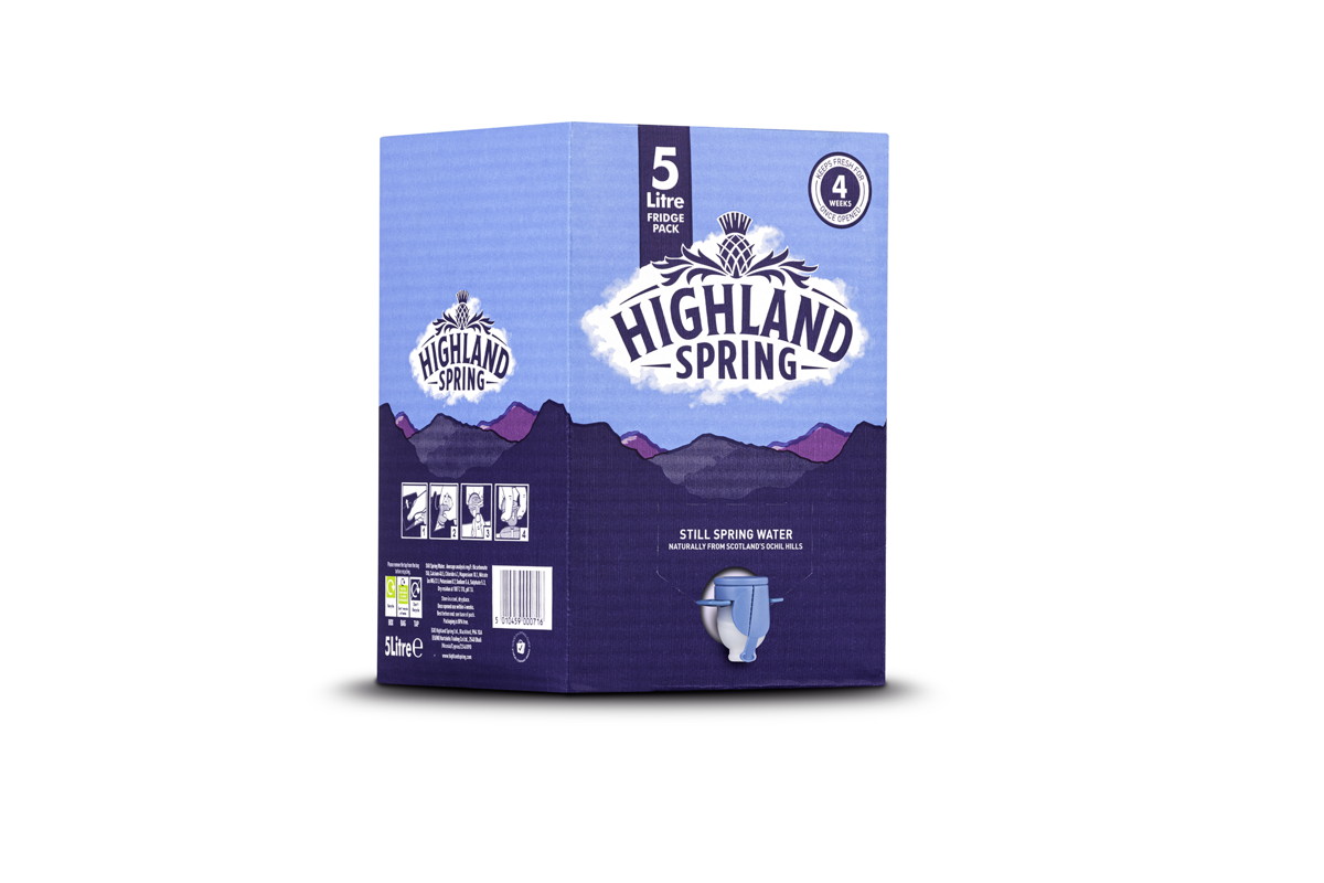 Highland Spring introduces new 5L Fridge Pack