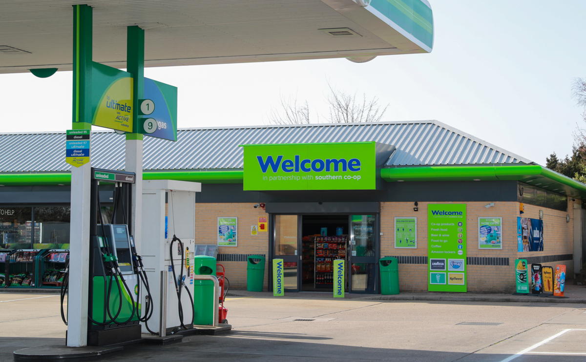 Fire-ravaged forecourt reopens with ‘Welcome’ new look