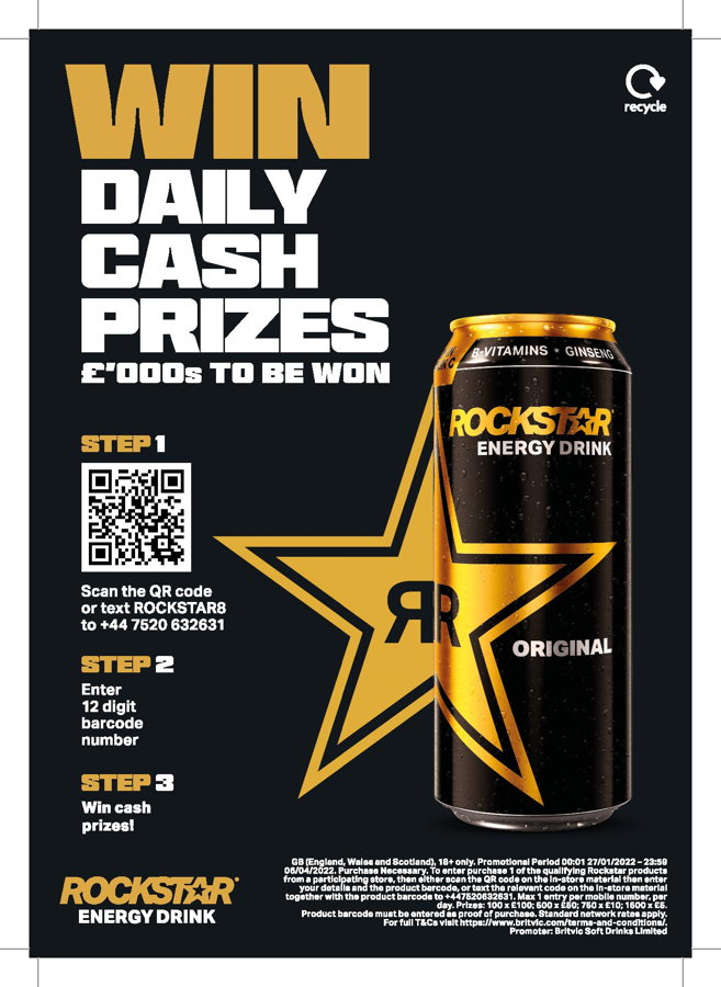 Rockstar launches new on-pack promo with POS for retailers