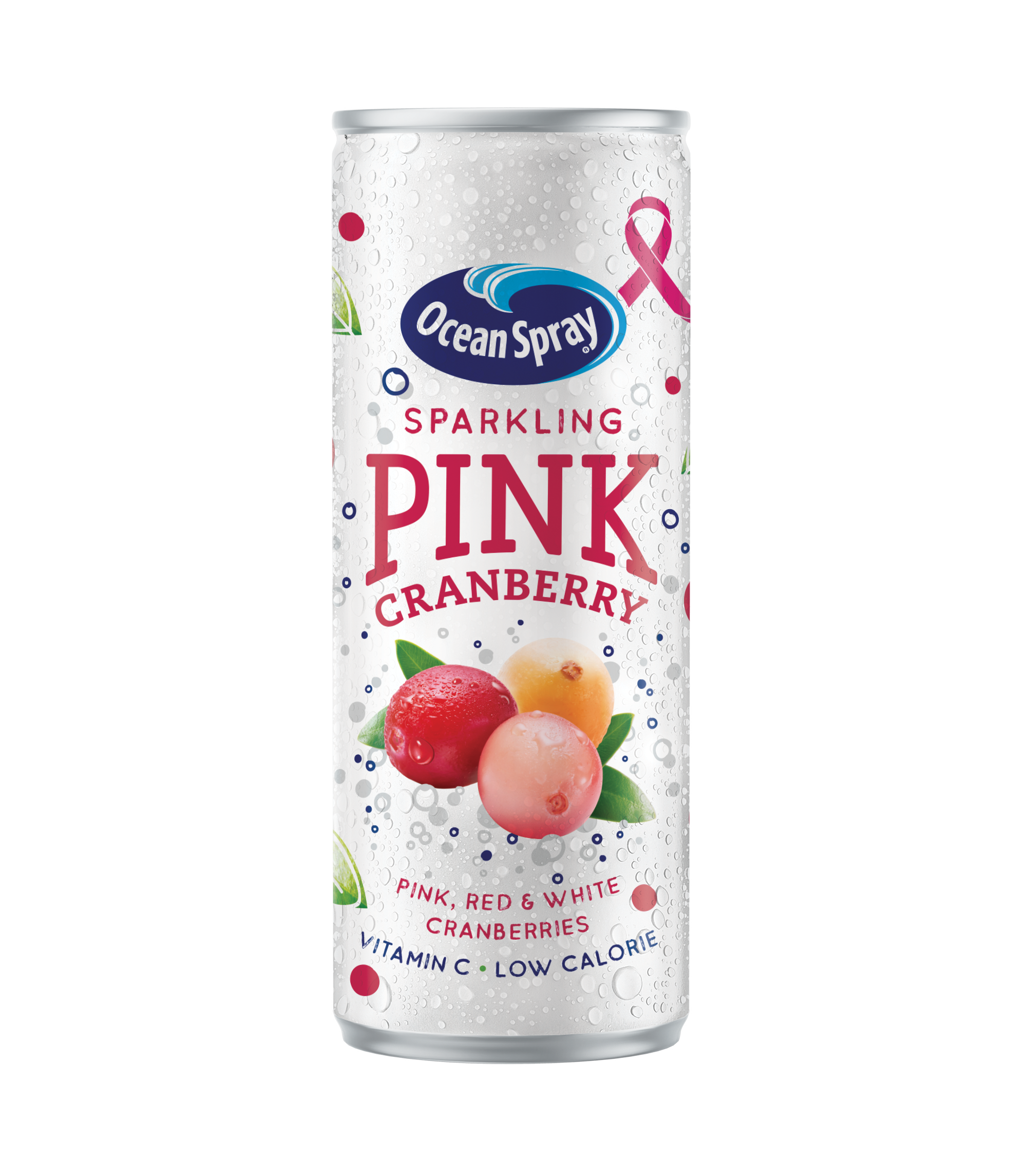 Ocean Spray relaunches new Sparkling Pink Cranberry in 25cl can