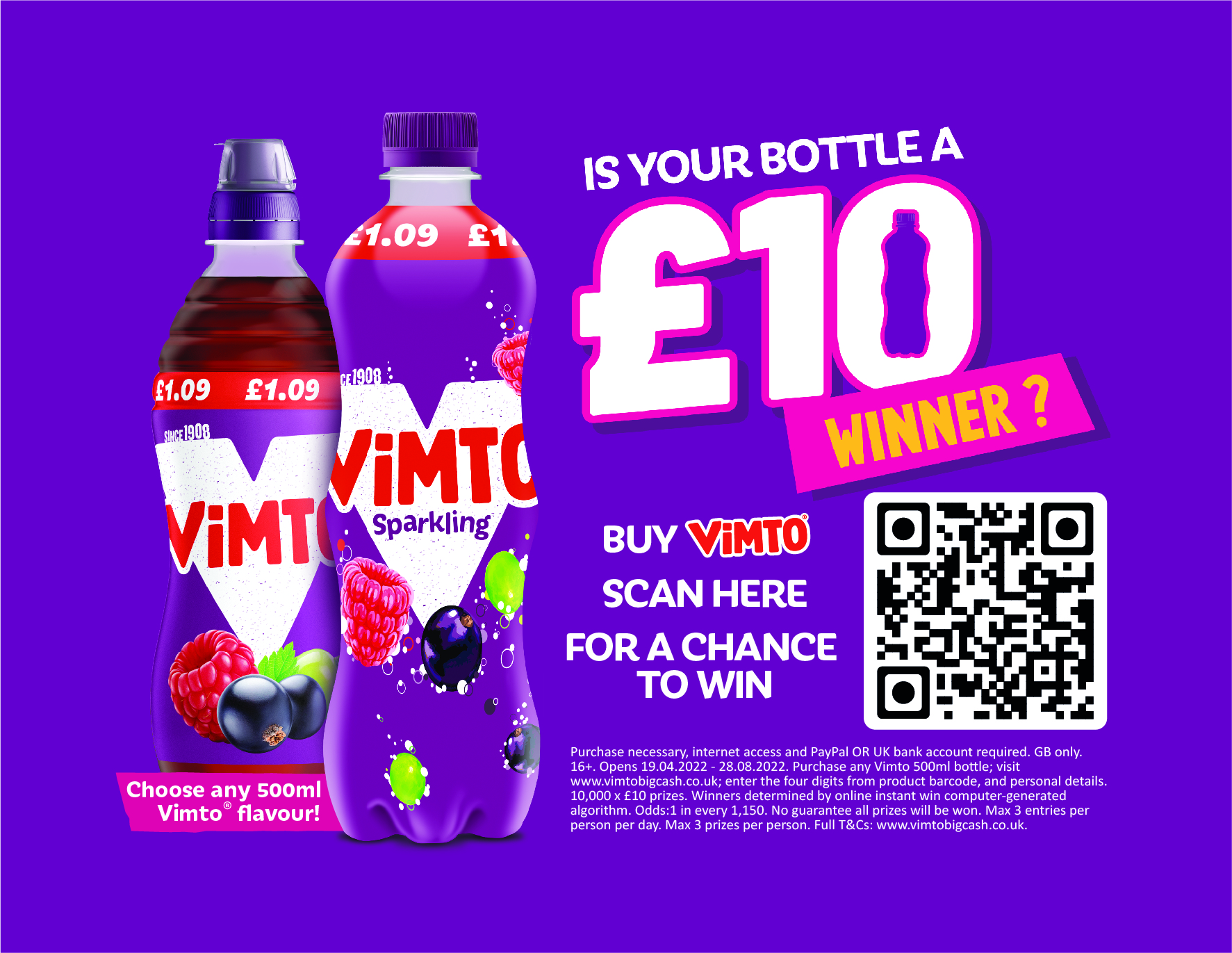 Vimto launches two new flavours and Big Cash Giveaway promotion