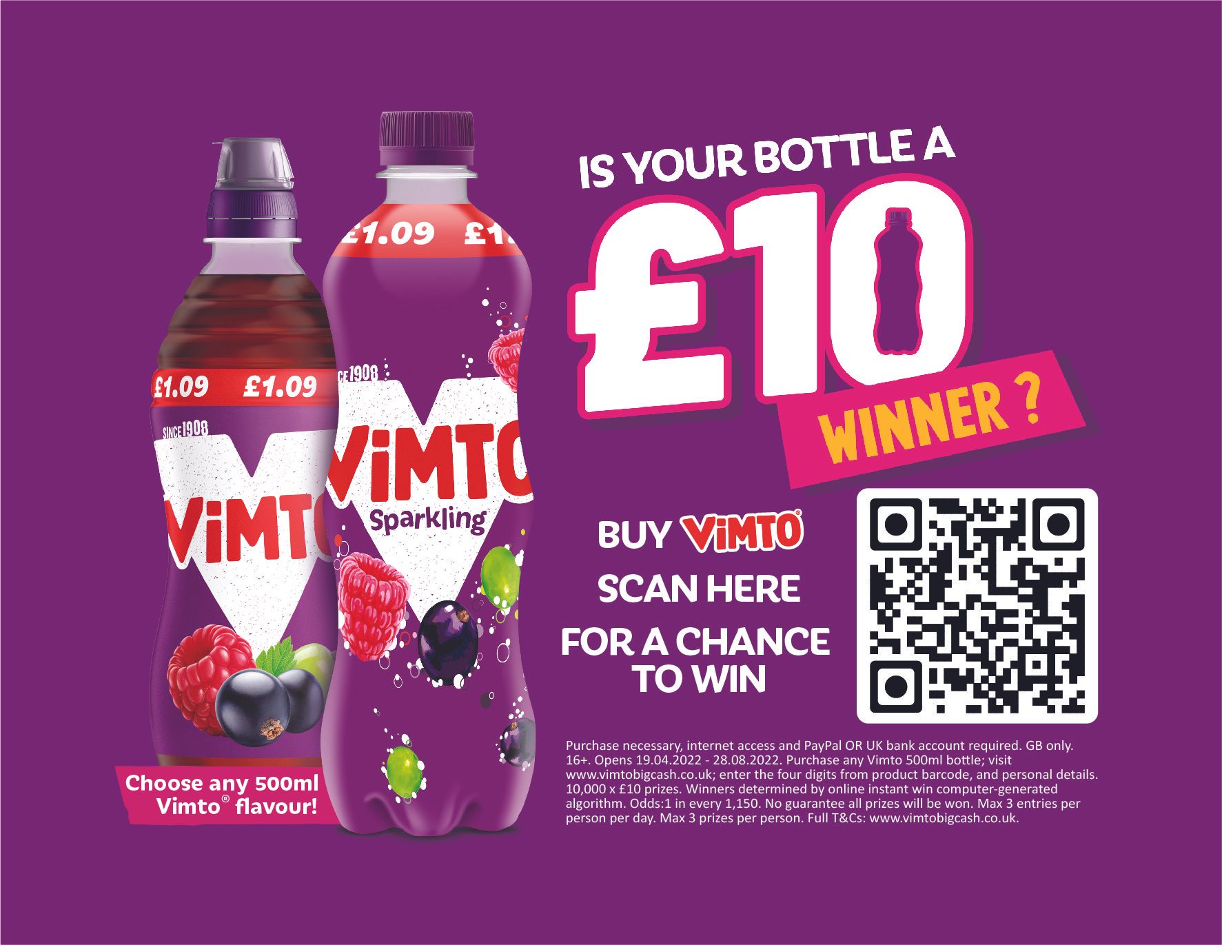 Vimto launches two new flavours and Big Cash Giveaway promotion