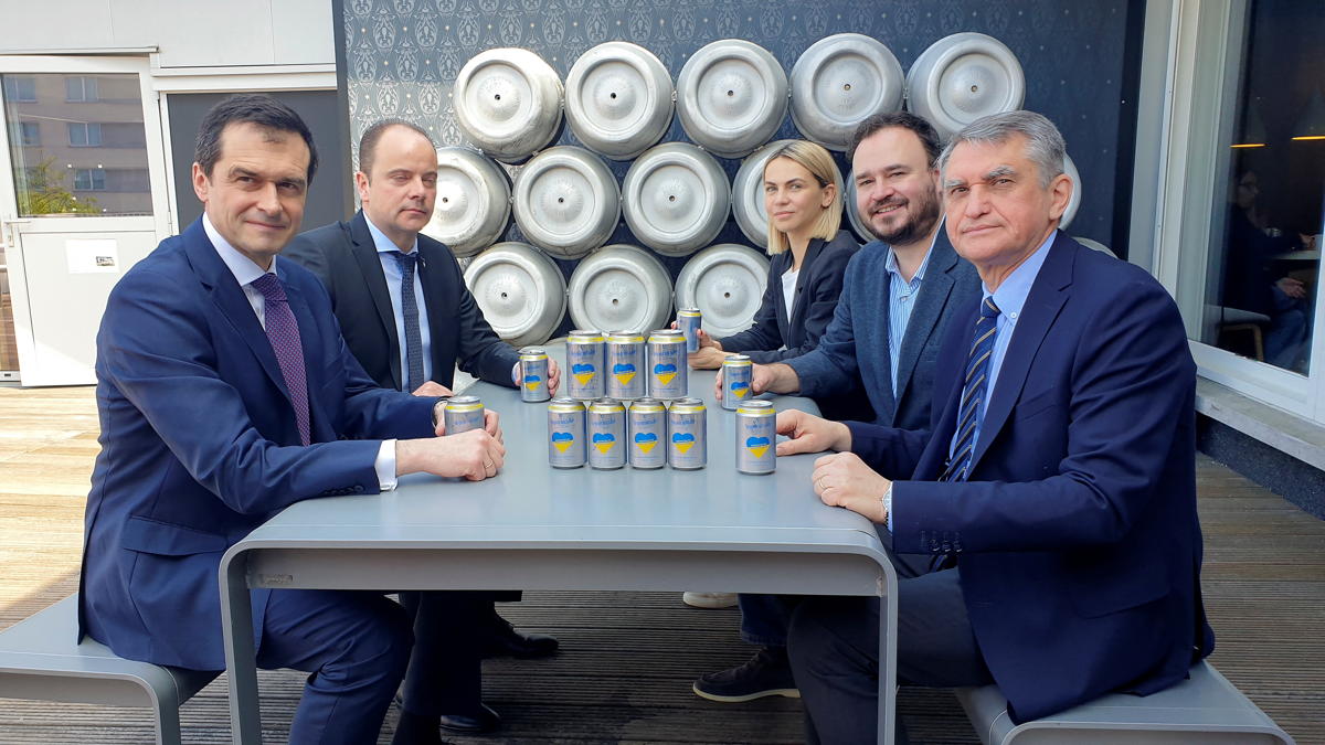 AB InBev starts global roll-out of Ukraine beer for relief effort