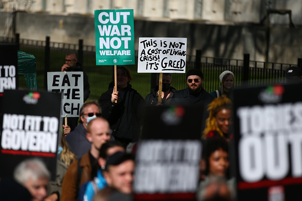 Protests in London over cost of living crisis