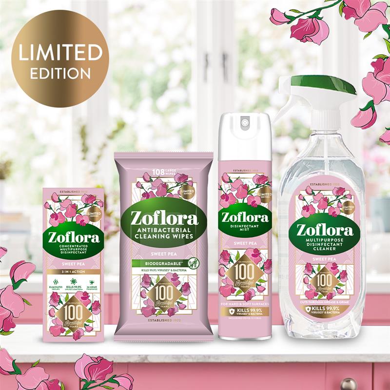Zoflora brings back popular sweet pea fragrance to mark 100 years