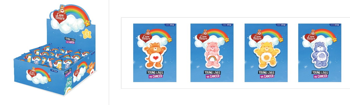 One Stop and Young Lives vs Cancer team up to launch Care Bear badges