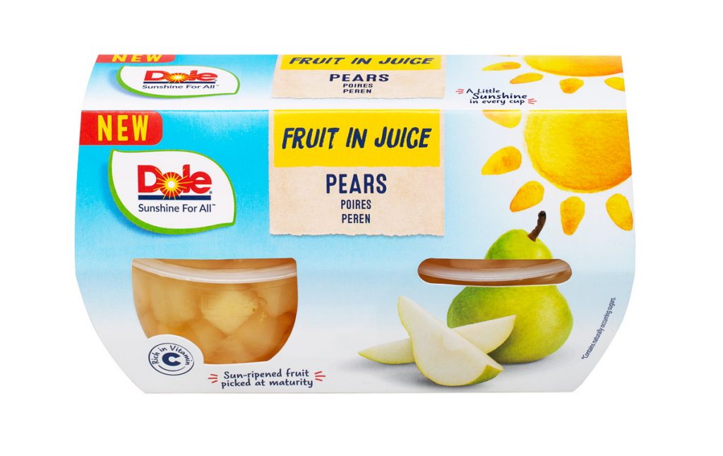 Dole Sunshine Company introduces two new flavours to Fruit in Juice cups range