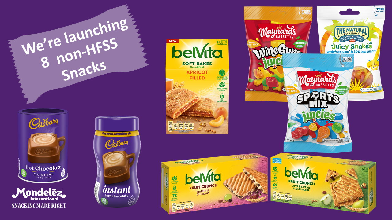 Mondelēz launches eight non-HFSS products across categories