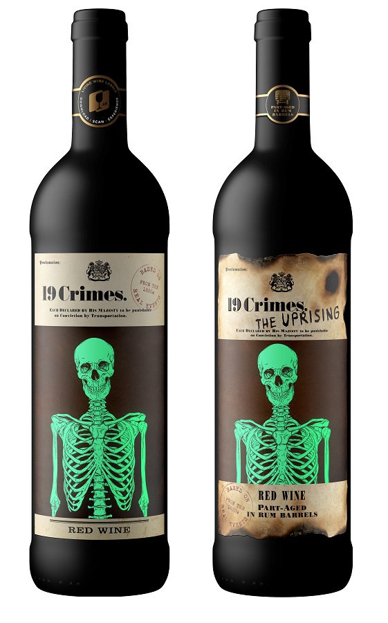 19 Crimes launches limited edition glow in the dark labels for Halloween
