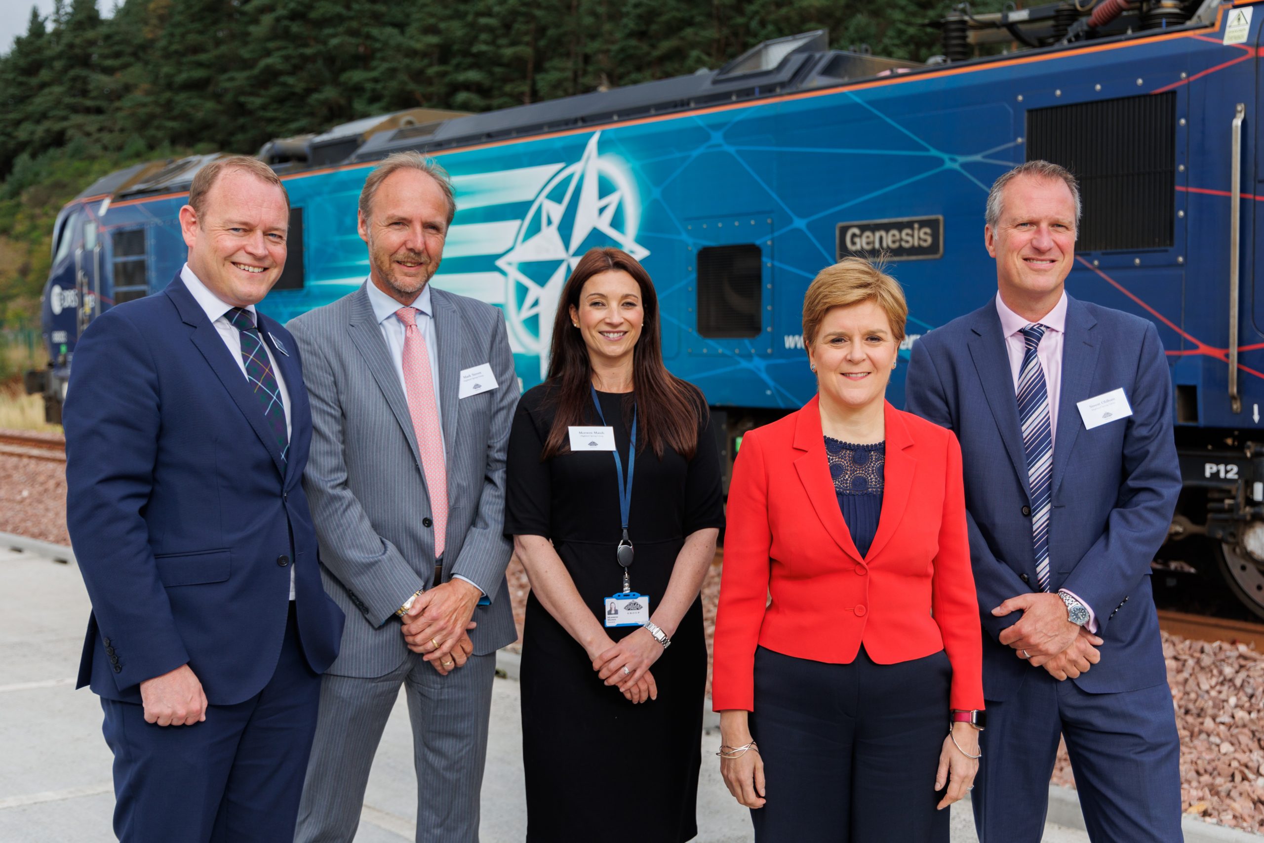 Nicola Sturgeon opens Highland Spring Group’s new rail freight facility