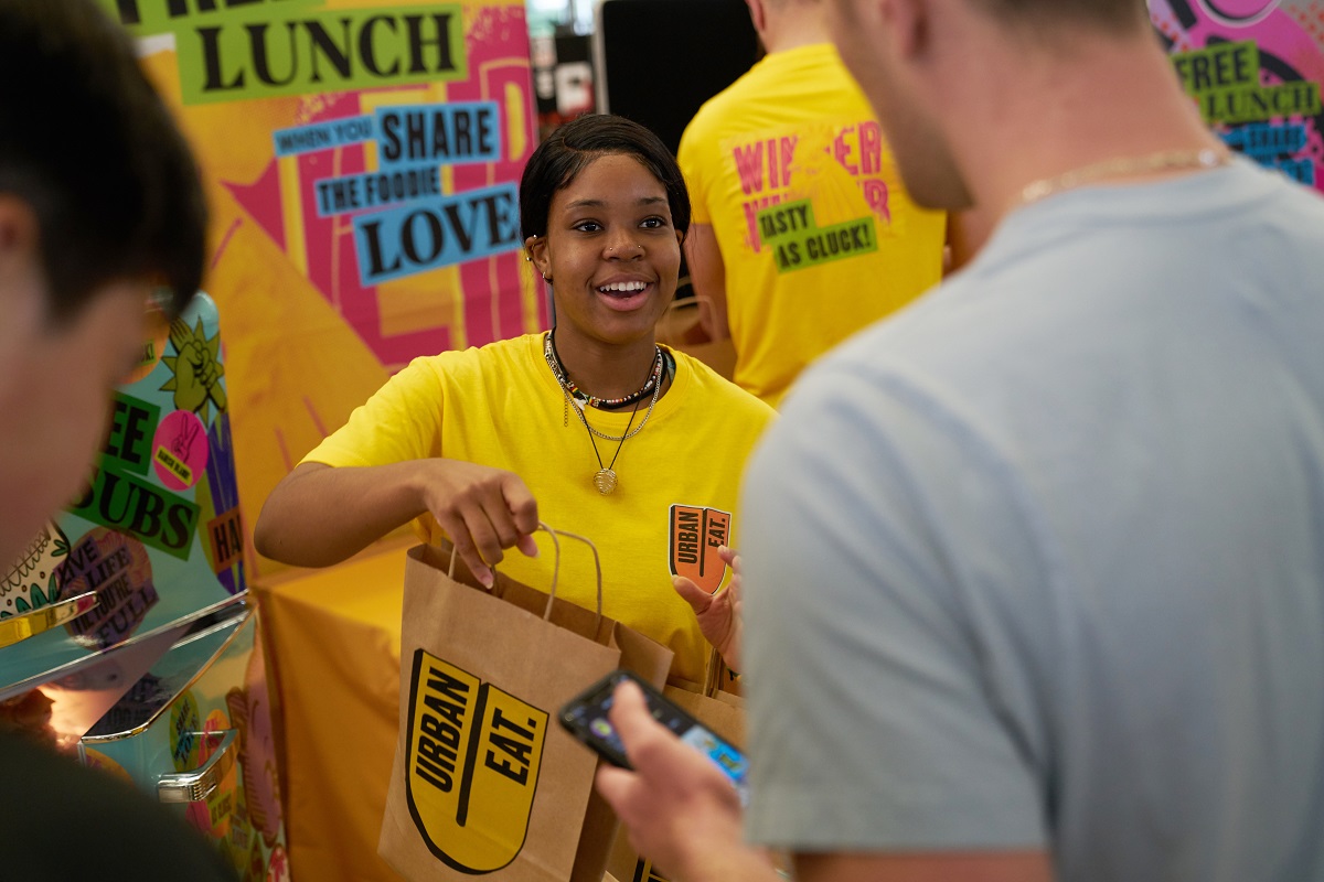 Urban Eat tours Freshers’ Fairs with free samples