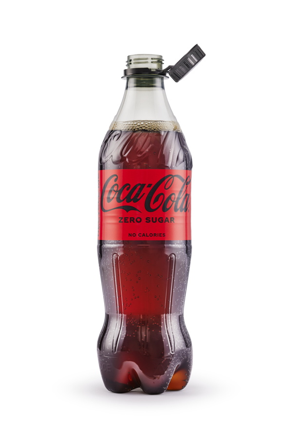 Coca-Cola extends roll out of new attached caps to 500ml bottles