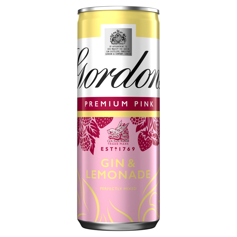 Gordon’s gin expands RTD range with new Premium Pink Gin and Lemonade can